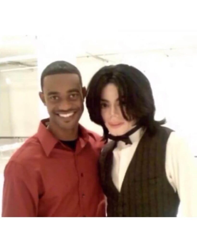 Mecca Williams brother Michael Amir with Michael Jackson