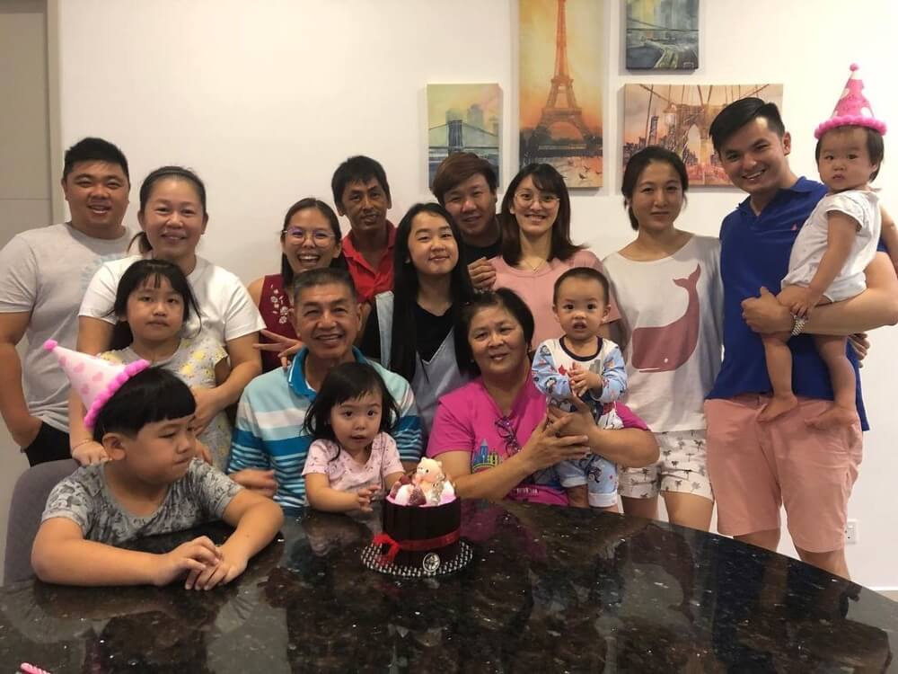 Chef Min Kim with his family